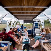 Guests enjoying themselves on the lower deck
