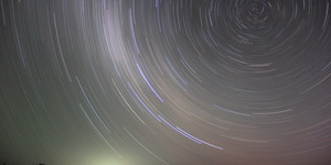 Southern sky star trails