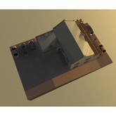 Render of proposed addition to existing house, De Kelders