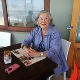 Enjoying coffee on the rocks