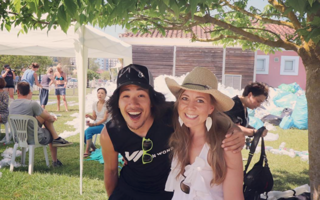 When meeting Benjamin Von Wong during a project.