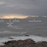 On a clear day you can see the many 'capes' of the Western Cape from Xairu