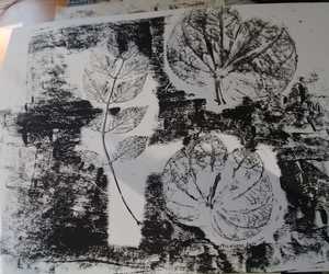 Mono-printing and pastels