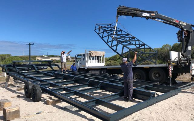 Boat cradle for Marine Dynamics Kleinbaai