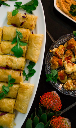 Thyme_and_lim_Smoked_Snoek_olives_and_caramelized_onion_in_Philo_Pastry_Rectangles_Puff_Pastry_hearts_with_Mozzarella_and_Tomato_Salmon_Pate_1535464230