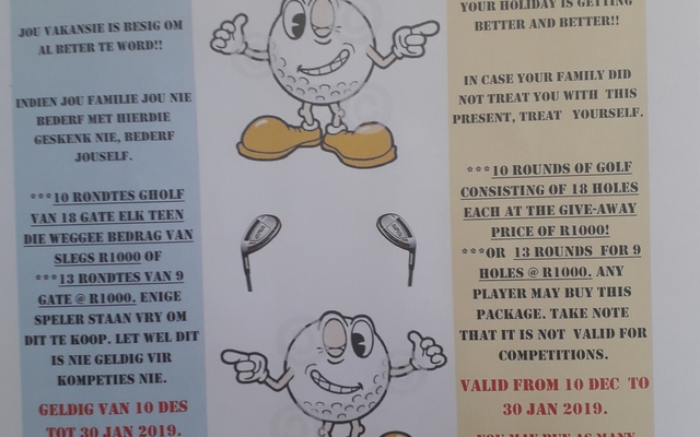 poster for golf packages 