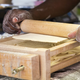 Hand rolled tagliatelle