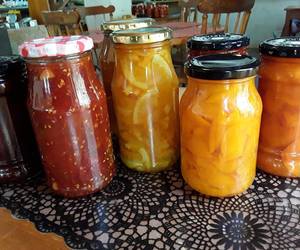 Wide variety of jams available @ Moerse Farmstall