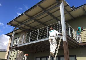 Preparation and painting of steelwork in Pringle Bay