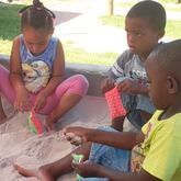 Betty's Bay - Penguinkidz Pre-School - Making Sand Bags