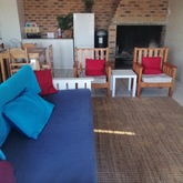 Living area & fireplace area