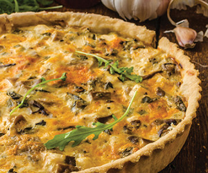 Recipe: Cheese & Mushroom Quiche