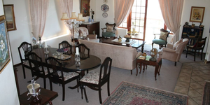 Overview of Dining area and Living area