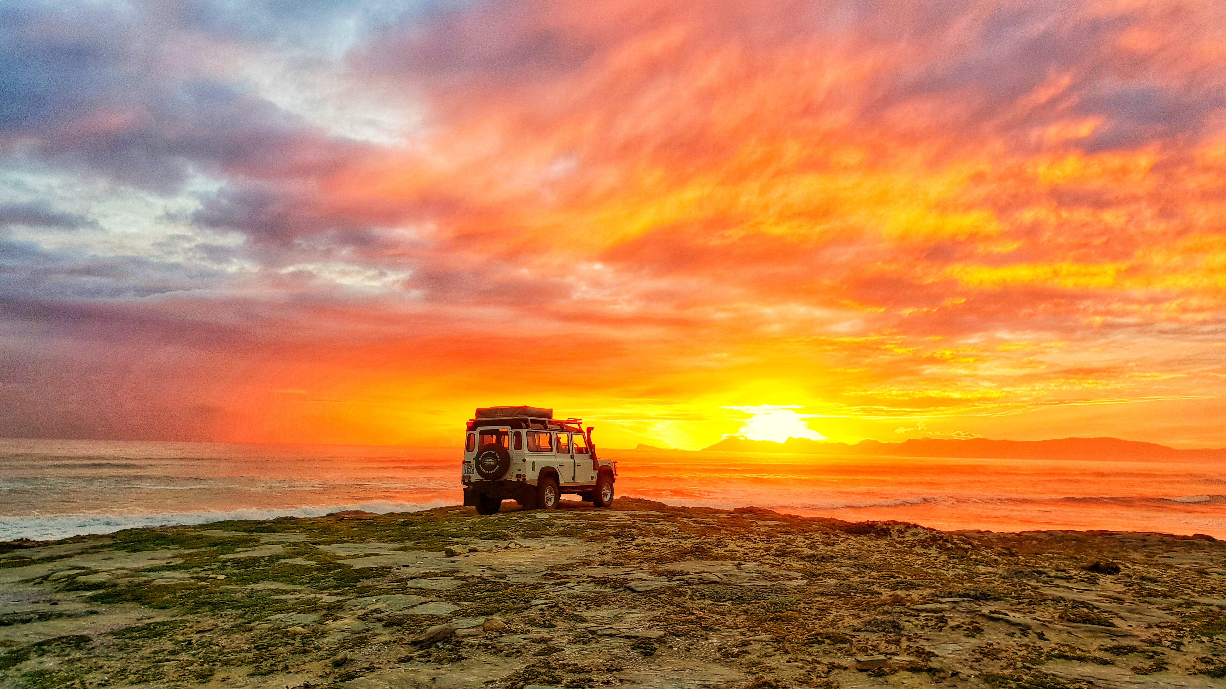 Views and sunset in De Kelders at Walker Bay Reserve 