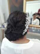 Wedding Hair Done by Monette's Bridal Studio