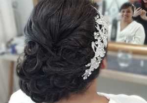 Wedding Hair Done by Monette's Bridal Studio