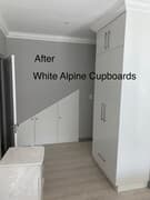 White Alpine Cupboard Installation
