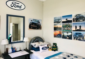 Customised Canvases and Heat Pressed 'Ford' Pillows