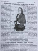 Gansbaai Courant Article About Nicole Richards