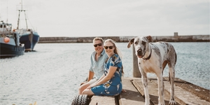 Engagement shoot in Gansbaai Harbor by Captured Photography