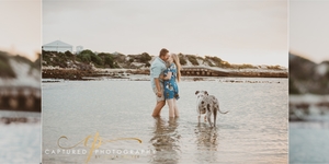Engagement shoot in Gansbaai Harbor by Captured Photography