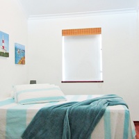 Main bedroom. Double bed and TV.