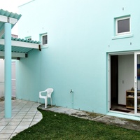 Entrance to the unit from the courtyard.