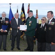 Councillor Dudley Coetzee Receiving Certificate
