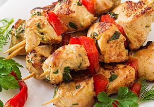 Recipe: Greek-Style Chicken Kebabs