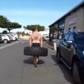 Carrying Tractor Tyre - PROactive Fitness Hermanus