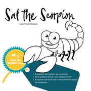 COLOUR IN & SHARE - Sal the Scorpion