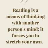 Reading is a means of thinking - Gansbaai Book Exchange