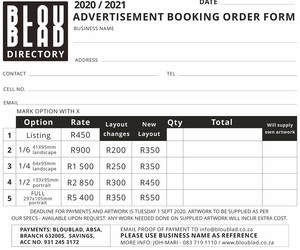 The 2020/2021 Advert Options & Rates