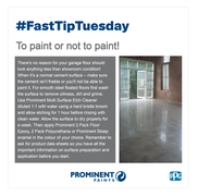 #FastTipTuesday - To paint or not to paint!
