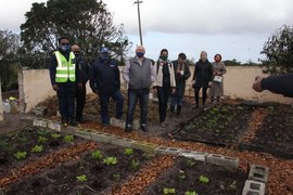 Church land serves as a vegetable garden to help feed community