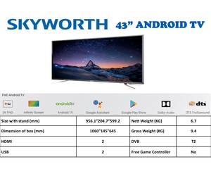 Skyworth and Sinotec TVs