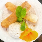 Milk Tart Spring Rolls