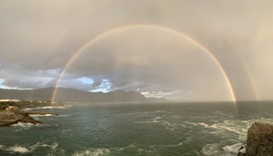 Saturday, 7 November 2020: Beautiful Sunset Double Rainbow
