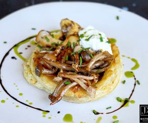 Wild Mushroom with Onion Marmalade in a Pastry Case
