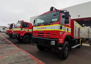 THREE BRAND NEW FIRE VEHICLES HANDED OVER