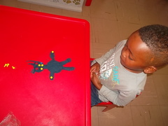 Blue People made by the Grade R Pikkewyntjies