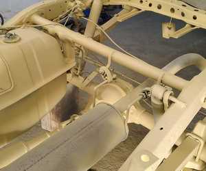 Sandblasting to Remove Rust on Bakkie Chassis