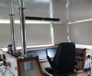 Blind Installation on a Boat