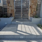 Nacre Polished Abalone Concrete Charcoal 450x450x20mm Black Stone - Cape Stone - Xplorio™ Hermanus