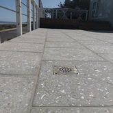 Nacre Polished Abalone Concrete Charcoal 450x450x20mm Black Stone - Cape Stone - Xplorio™ Hermanus