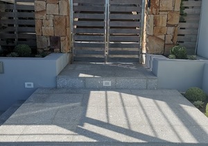 Nacre Polished Abalone Concrete Charcoal 450x450x20mm Black Stone