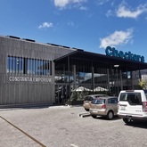 Nacre Polished Abalone Concrete Pavers 900x450x40mm Charcoal with Black Stone - Client (Checkers Constantia Emporium)  - Cape Stone - Xplorio™ Hermanus