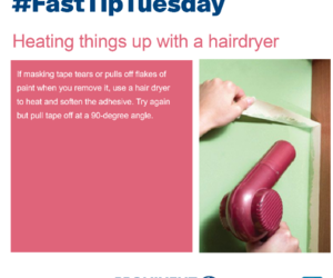 #FastTipTuesday - Heating things up with a hairdryer