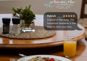 Breakfast at Aire Del Mar Guest House