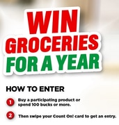 WIN groceries for a year!